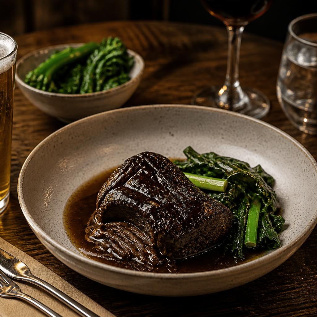 Slow cooked beef cheek